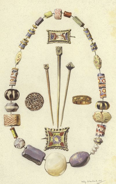 Objects from the Ancient Settlement of Dorestad, Netherlands by Willem II Steelink